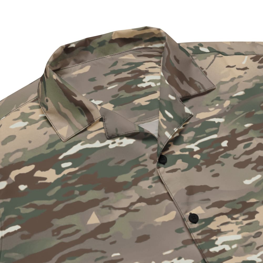 French Bariolage Multi Environnement (BME) CAMO Unisex button shirt - Button Shirt