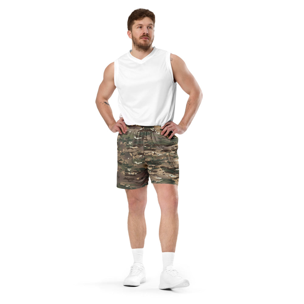 French Bariolage Multi Environnement (BME) CAMO Unisex mesh shorts - Mesh Shorts