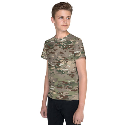 French Bariolage Multi Environnement (BME) CAMO Youth crew neck t-shirt - Crew Neck T-shirt