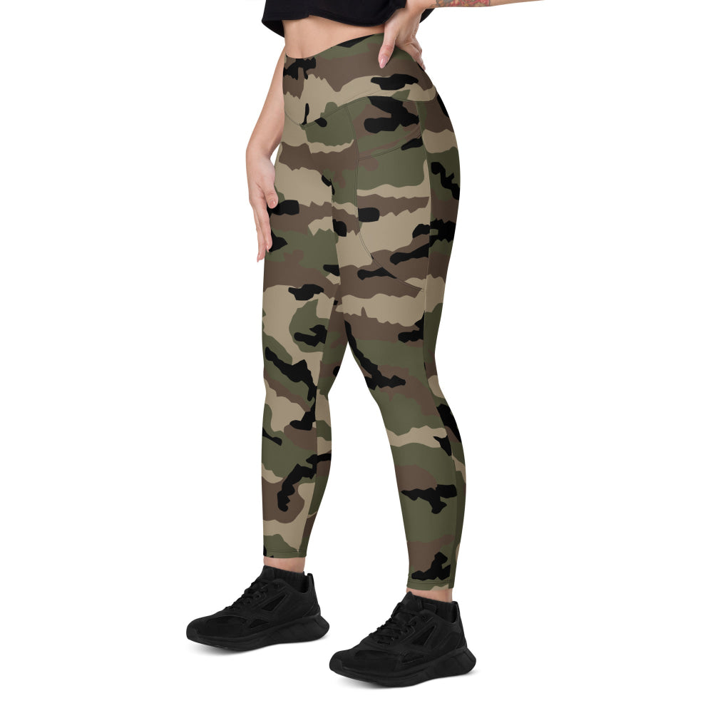 French Camouflage Centre-Europe (CCE) CAMO Leggings with pockets - Womens With Pockets