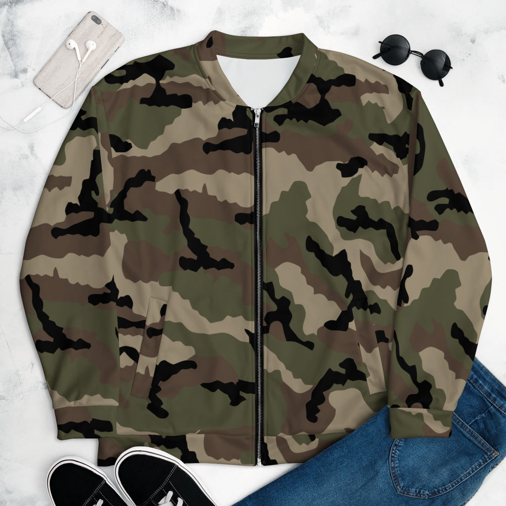 French Camouflage Centre-Europe (CCE) CAMO Unisex Bomber Jacket - XS