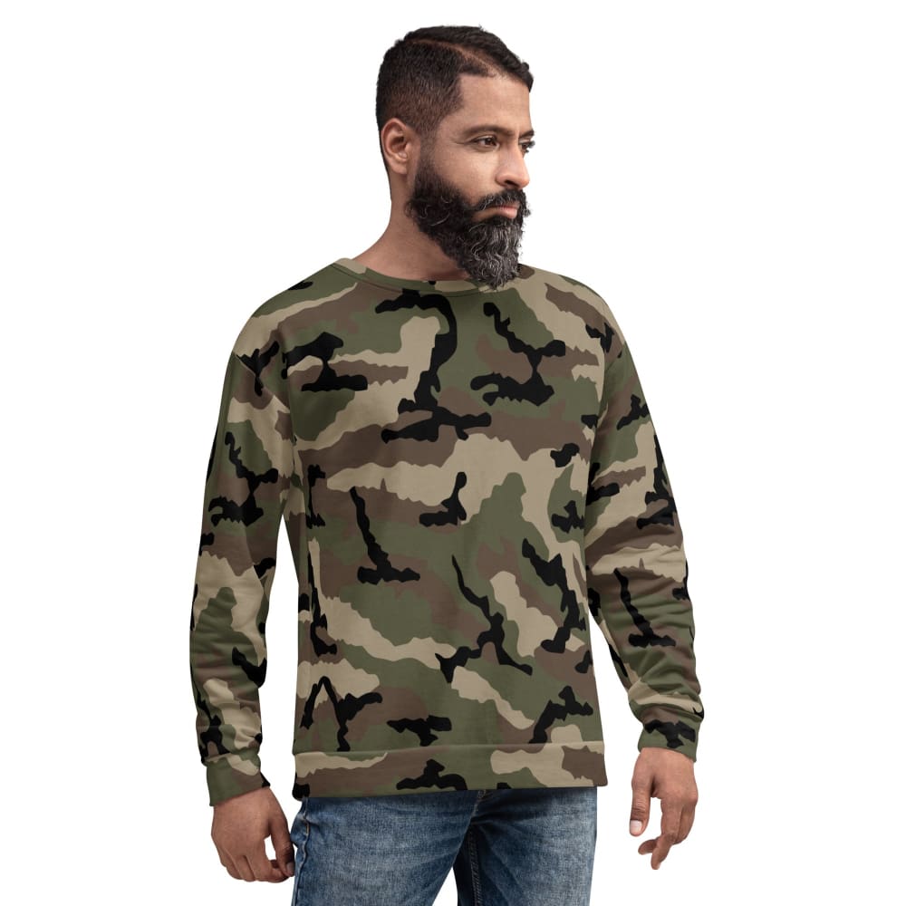 French Camouflage Centre-Europe (CCE) CAMO Unisex Sweatshirt