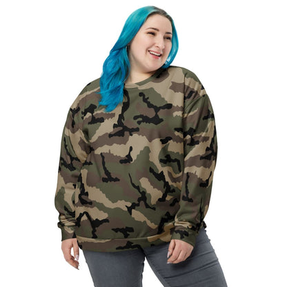 French Camouflage Centre-Europe (CCE) CAMO Unisex Sweatshirt