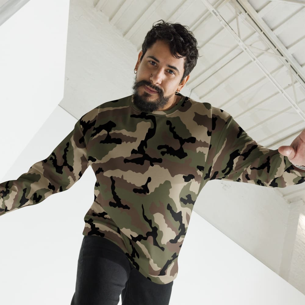 French Camouflage Centre-Europe (CCE) CAMO Unisex Sweatshirt