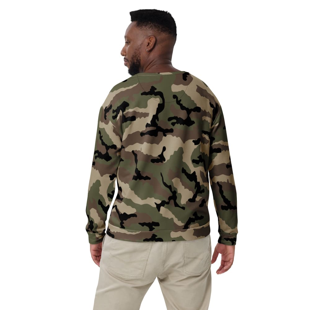 French Camouflage Centre-Europe (CCE) CAMO Unisex Sweatshirt