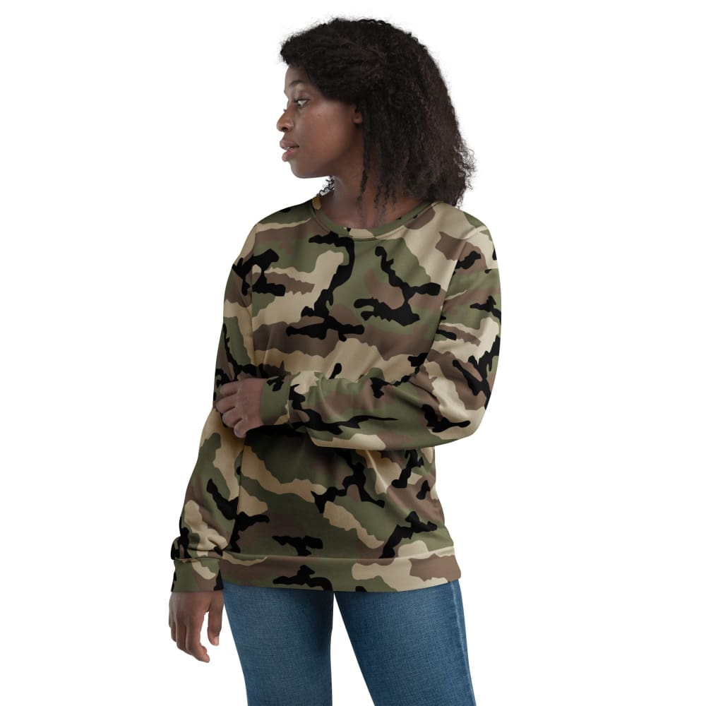 French Camouflage Centre-Europe (CCE) CAMO Unisex Sweatshirt