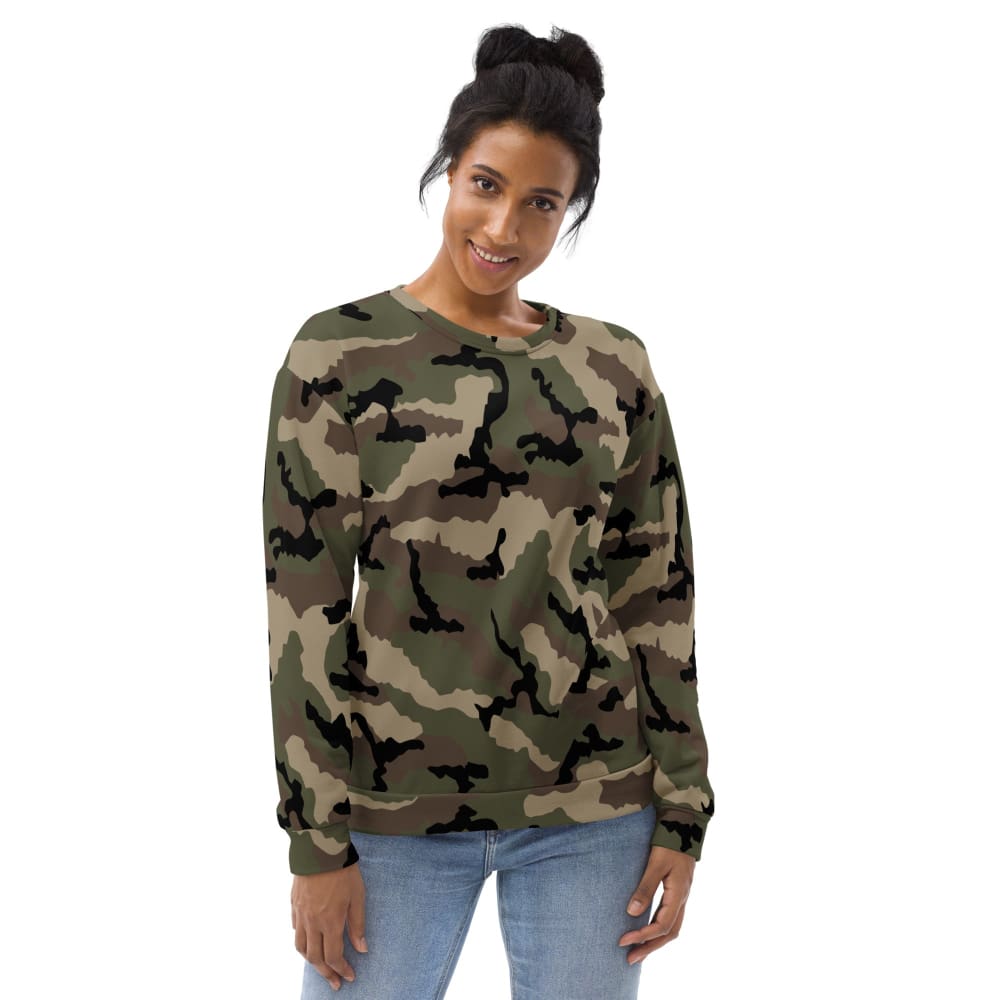 French Camouflage Centre-Europe (CCE) CAMO Unisex Sweatshirt