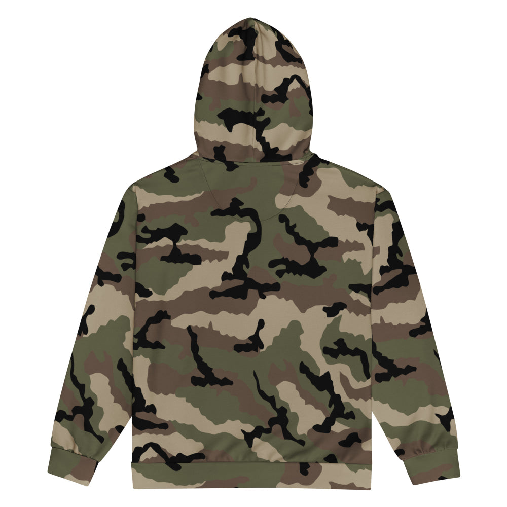 French Camouflage Centre-Europe (CCE) CAMO Unisex zip hoodie - Zip Hoodie