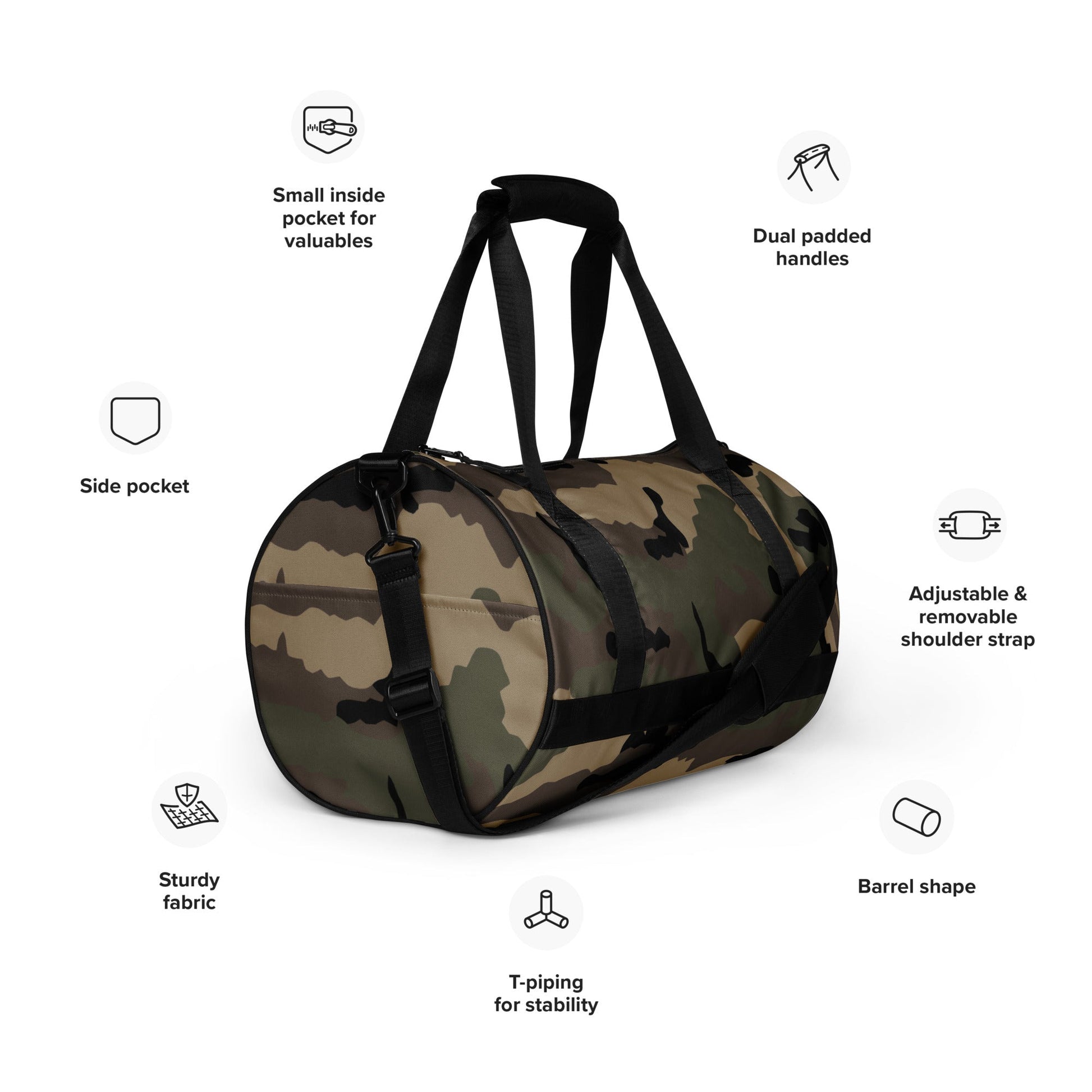 French CCE Woodland CAMO gym bag - Gym Bags
