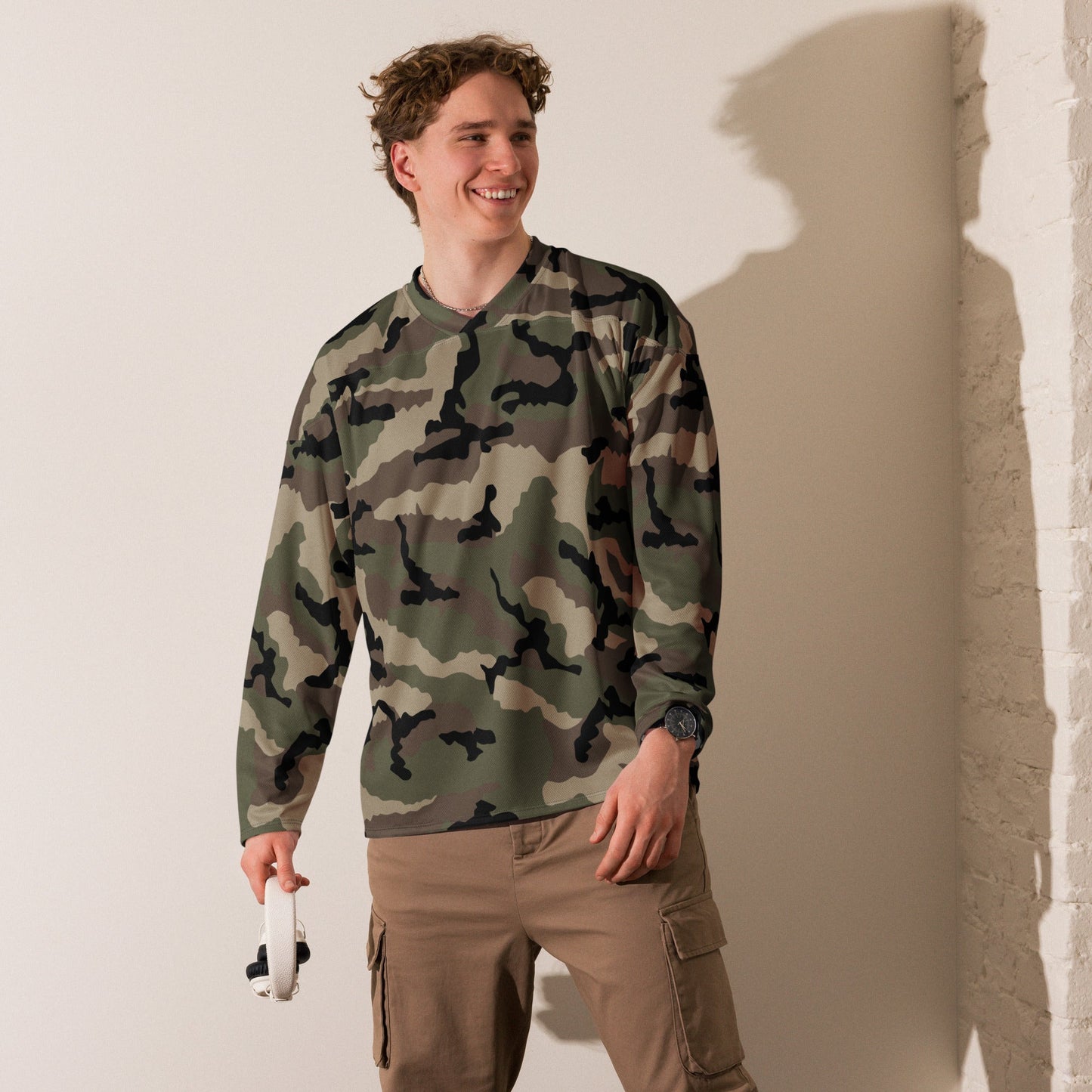 French CCE Woodland CAMO hockey fan jersey Hockey Jerseys