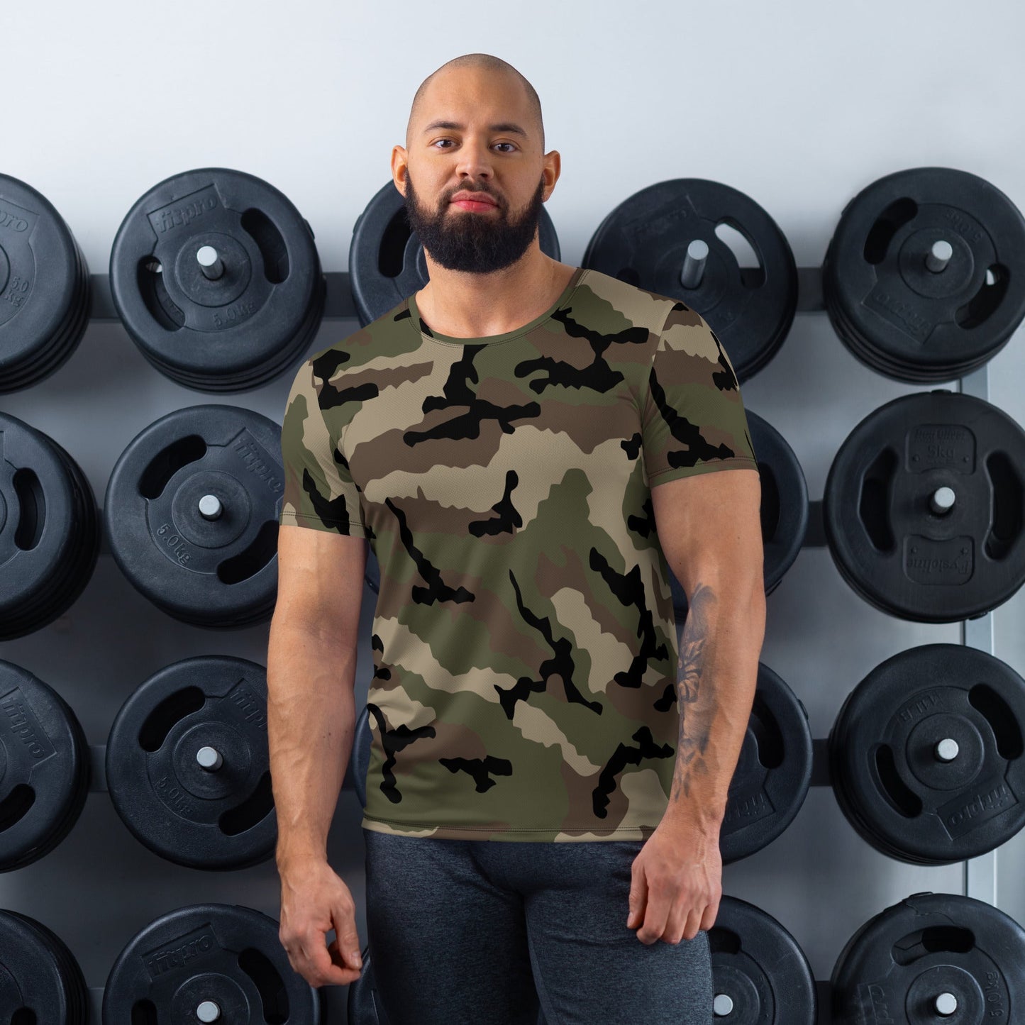 French CCE Woodland CAMO Mens Athletic T-shirt - XS - T-Shirts