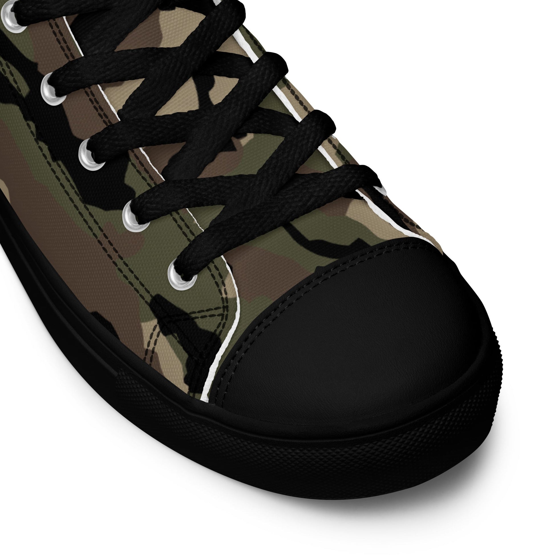 French CCE Woodland CAMO Mens high top canvas shoes High Top Canvas Shoes
