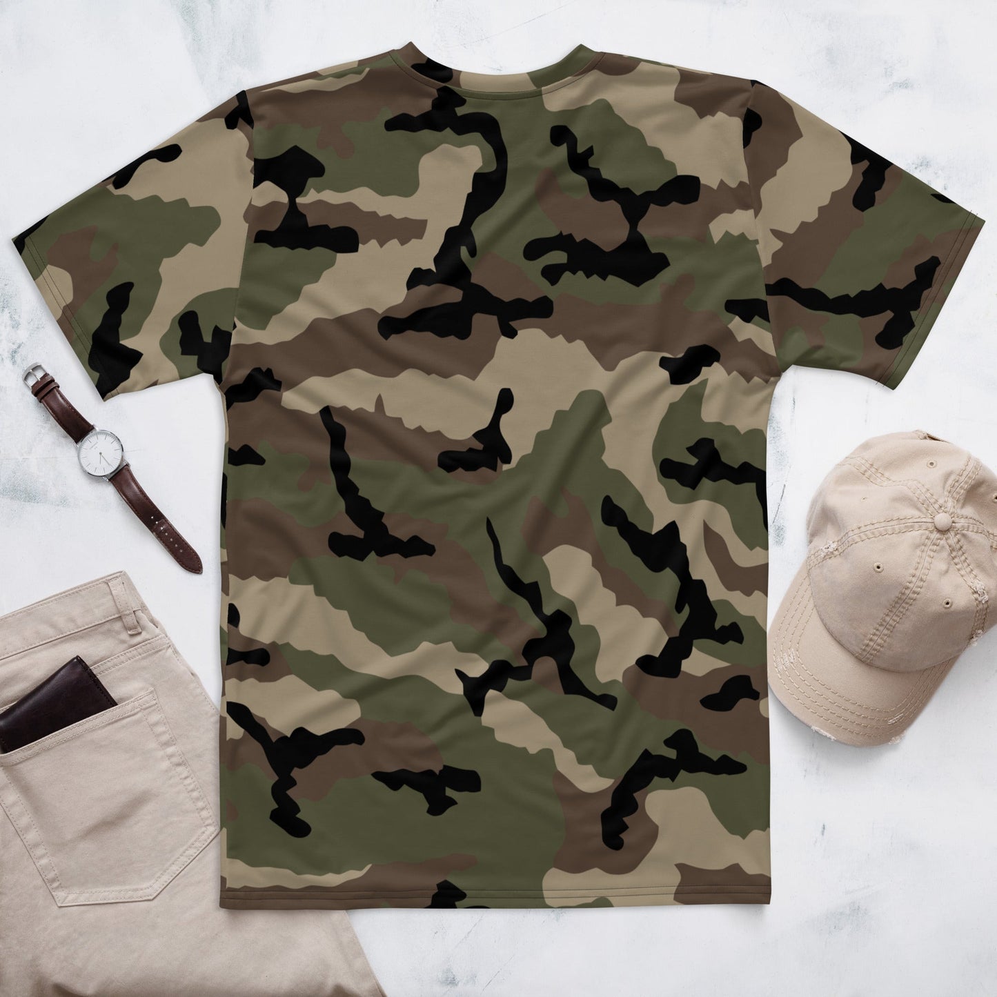 French CCE Woodland CAMO Mens t-shirt - T-Shirts