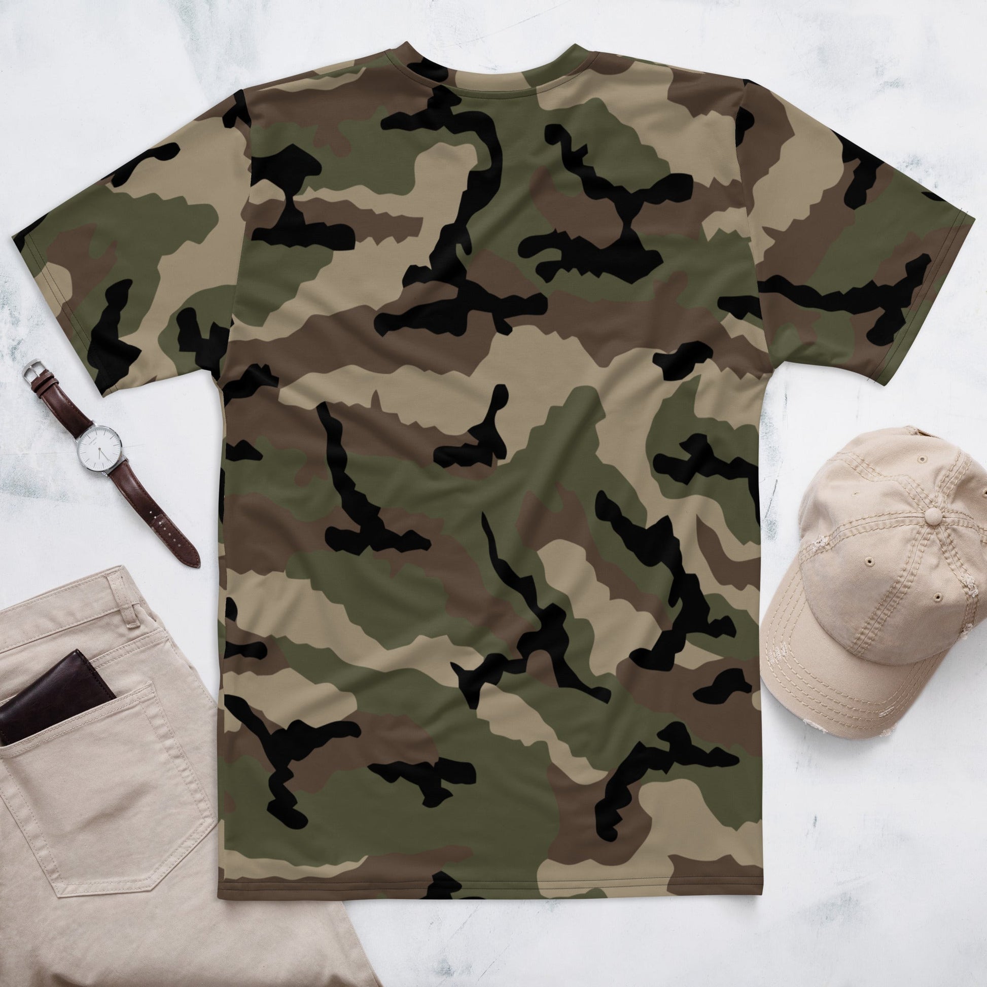 French CCE Woodland CAMO Mens t-shirt - T-Shirts