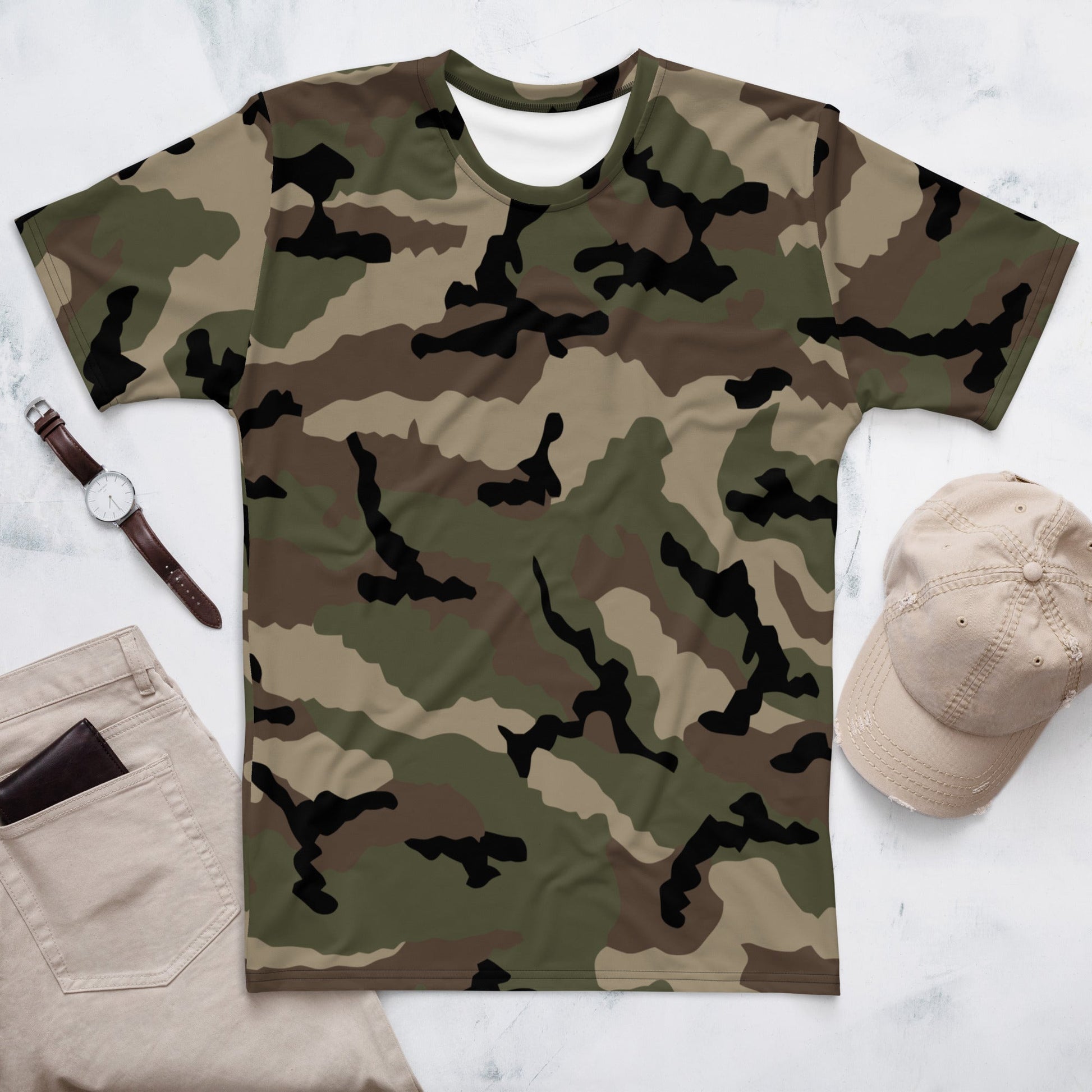 French CCE Woodland CAMO Mens t-shirt - XS - T-Shirts