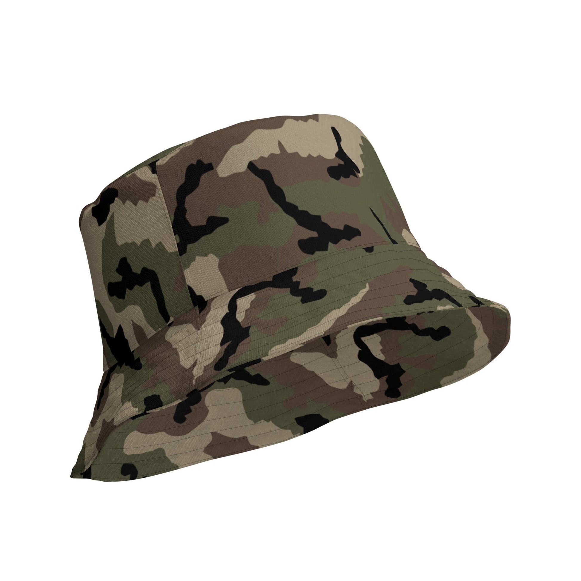 French CCE Woodland CAMO Reversible bucket hat - Bucket Hats