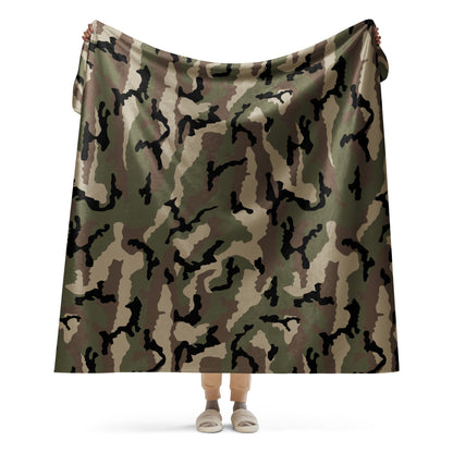 French CCE Woodland CAMO Sherpa blanket - 60″×80″ - Blankets