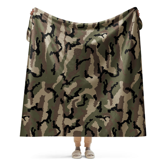 French CCE Woodland CAMO Sherpa blanket - 60″×80″ - Blankets