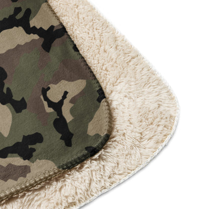 French CCE Woodland CAMO Sherpa blanket - Blankets