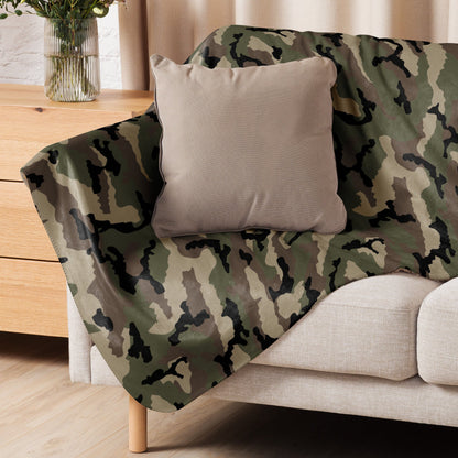 French CCE Woodland CAMO Sherpa blanket - Blankets
