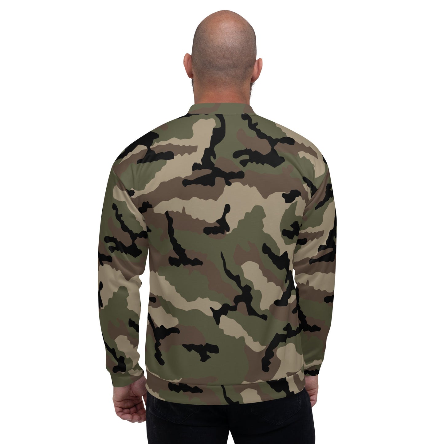 French CCE Woodland CAMO Unisex Bomber Jacket - Jackets