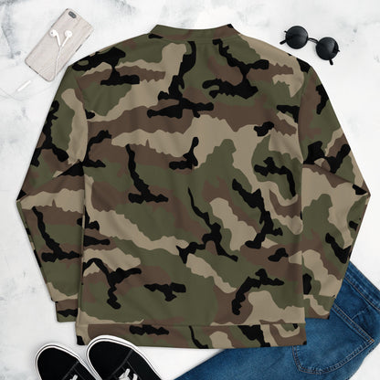 French CCE Woodland CAMO Unisex Bomber Jacket - Jackets