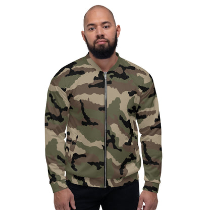 French CCE Woodland CAMO Unisex Bomber Jacket - Jackets