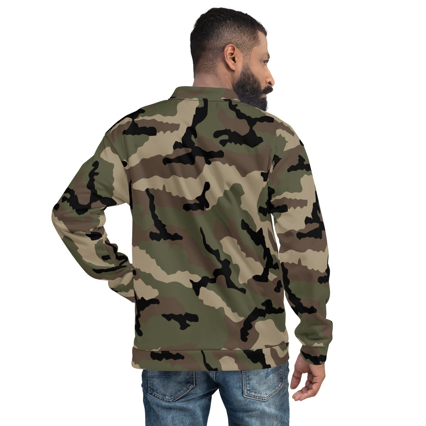 French CCE Woodland CAMO Unisex Bomber Jacket - Jackets