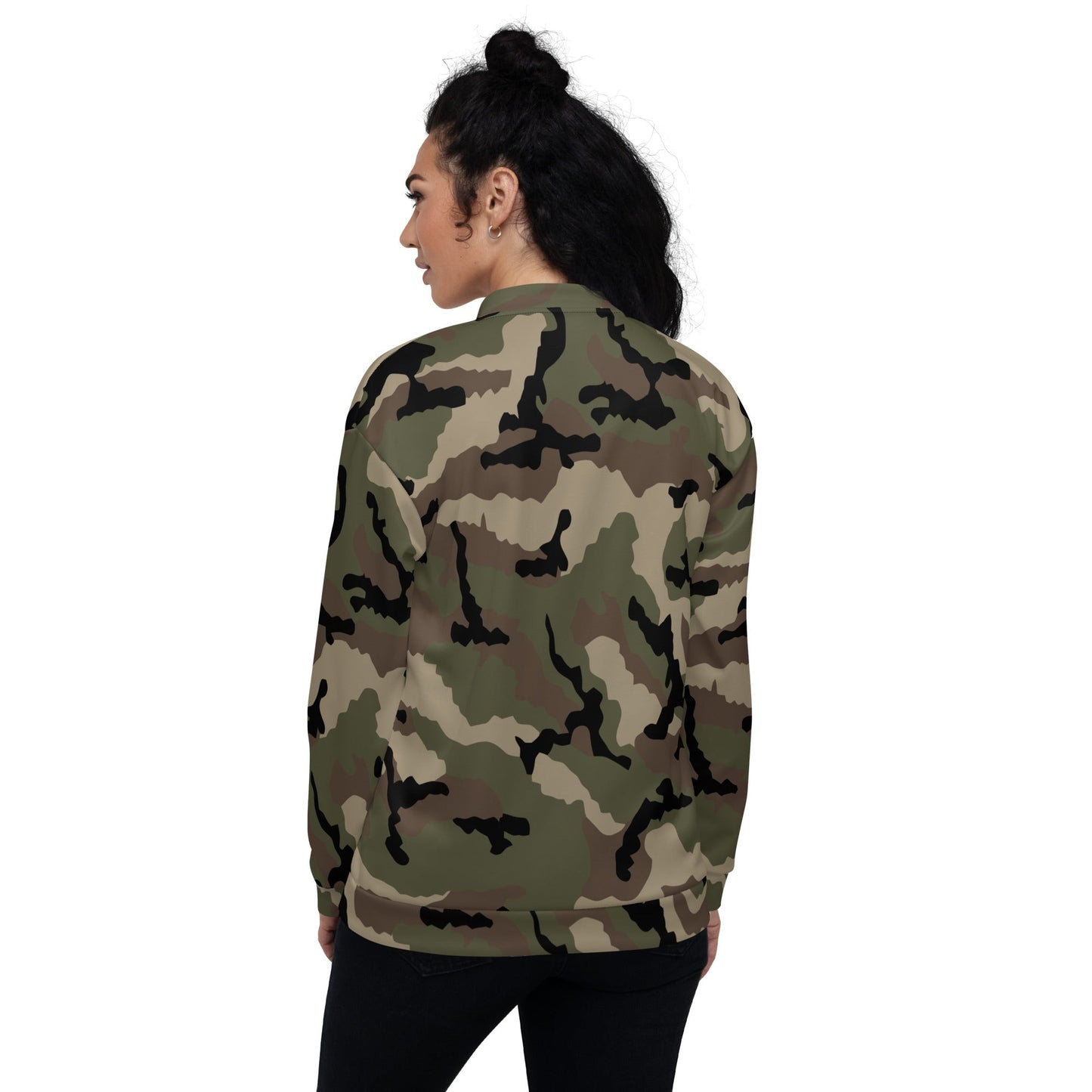 French CCE Woodland CAMO Unisex Bomber Jacket - Jackets