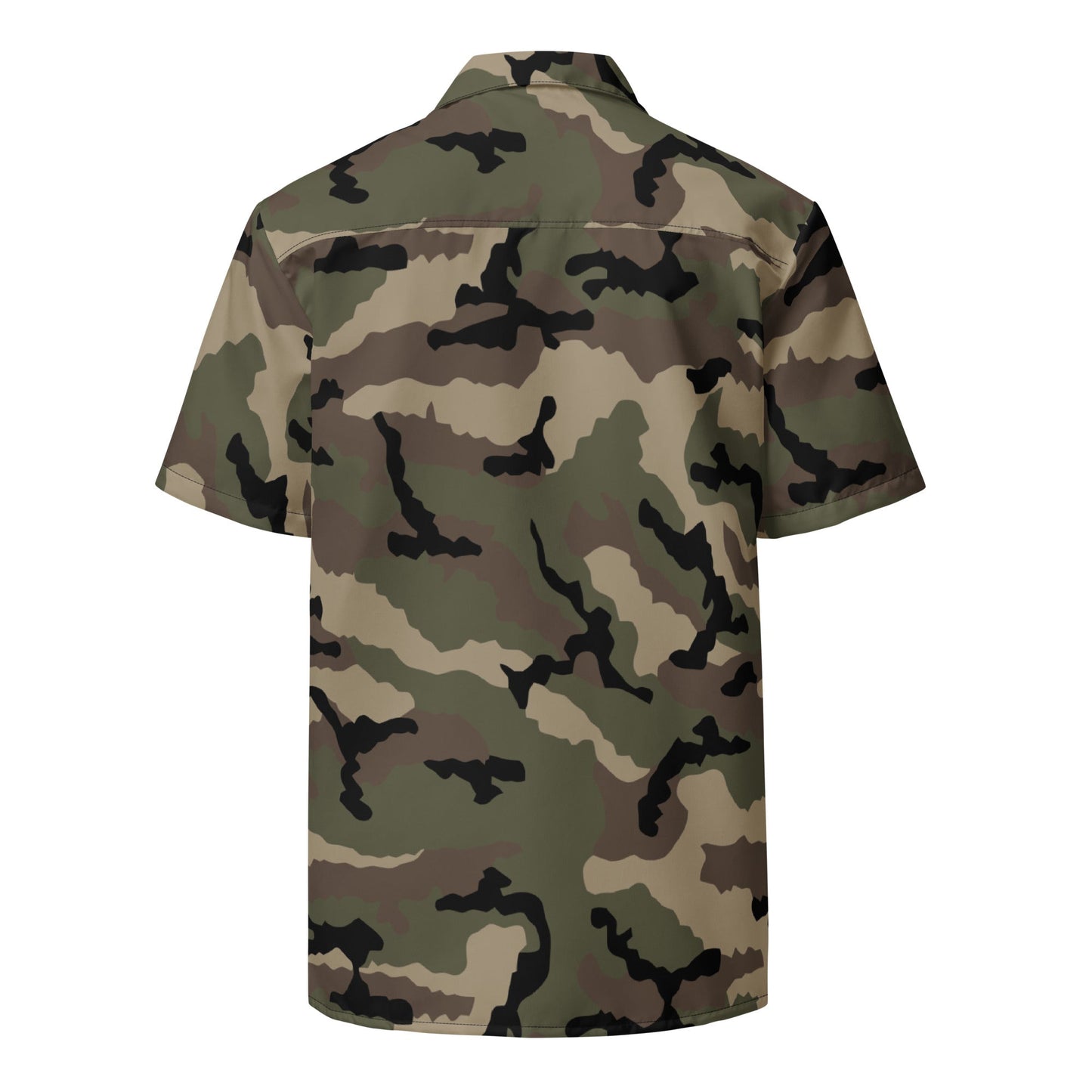 French CCE Woodland CAMO Unisex button shirt Button Shirts