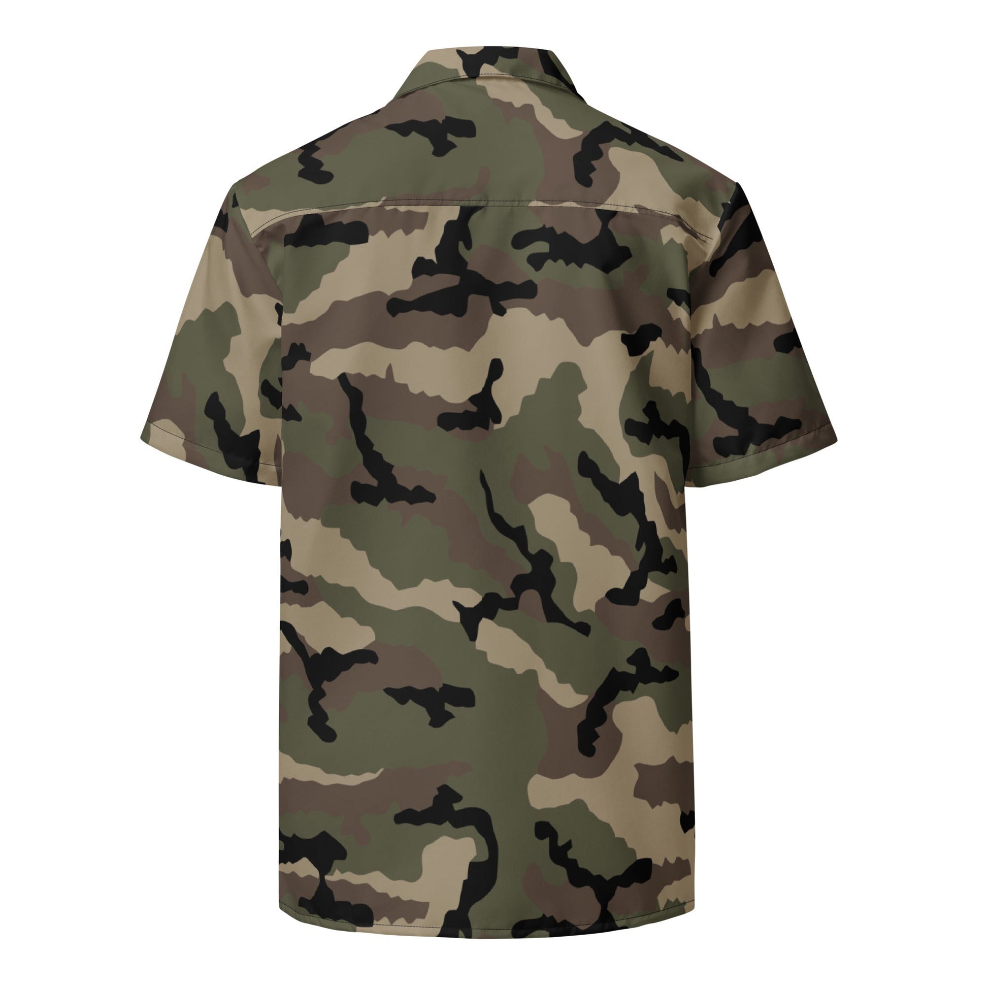 French CCE Woodland CAMO Unisex button shirt Button Shirts