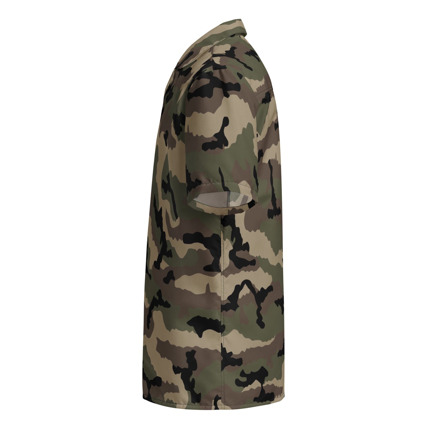 French CCE Woodland CAMO Unisex button shirt Button Shirts