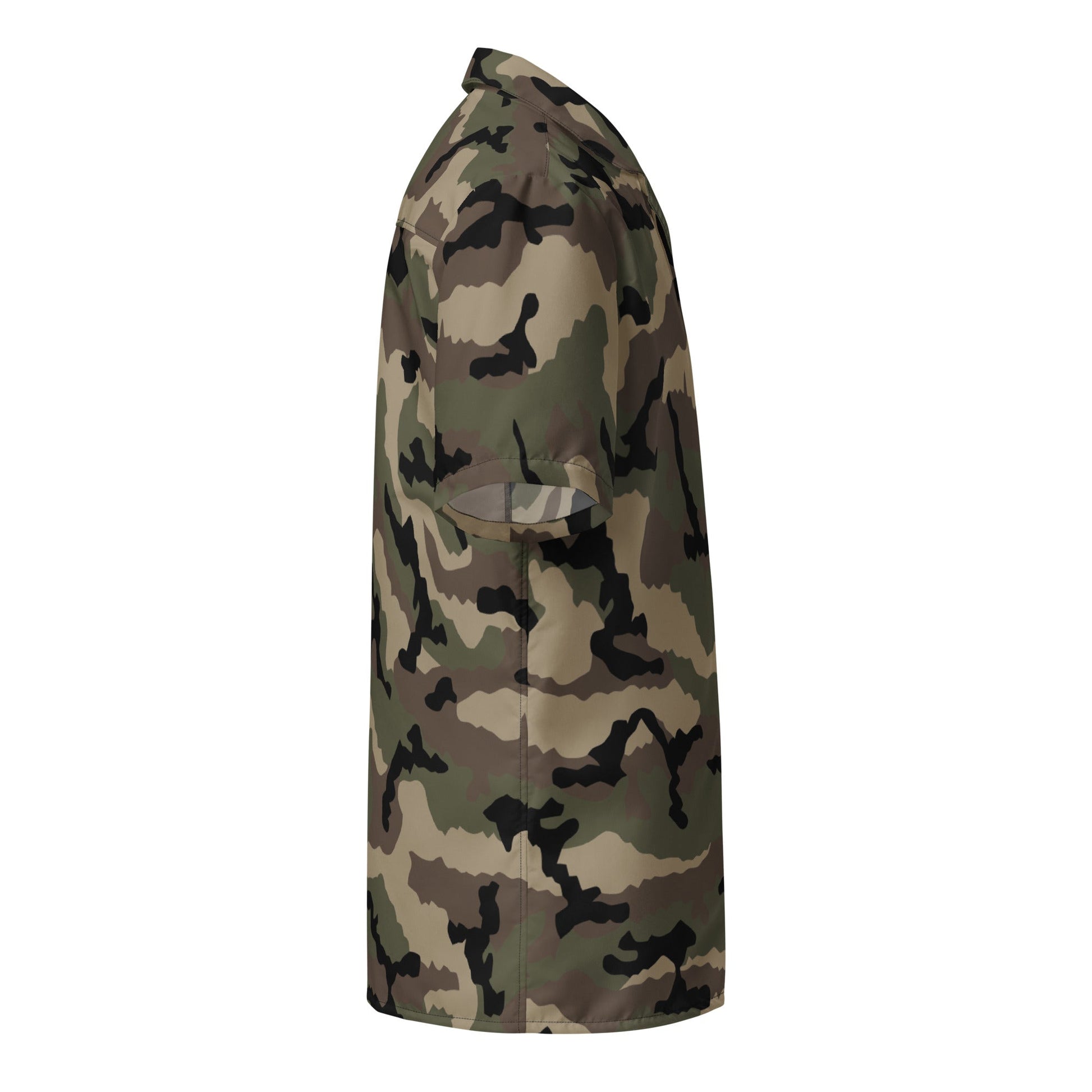 French CCE Woodland CAMO Unisex button shirt Button Shirts