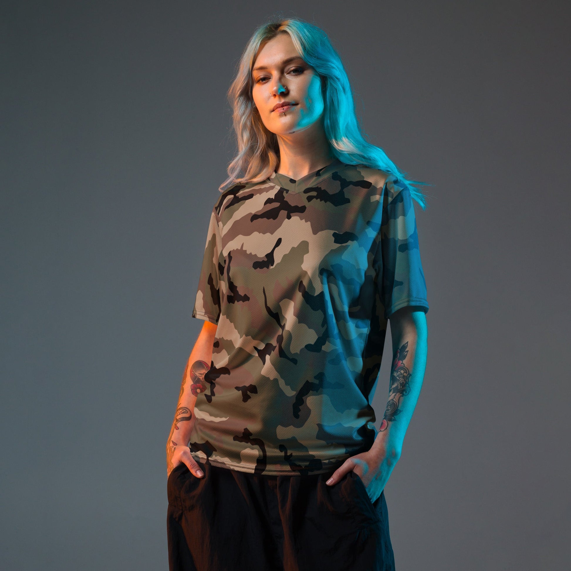 French CCE Woodland CAMO unisex sports jersey Sports Jerseys