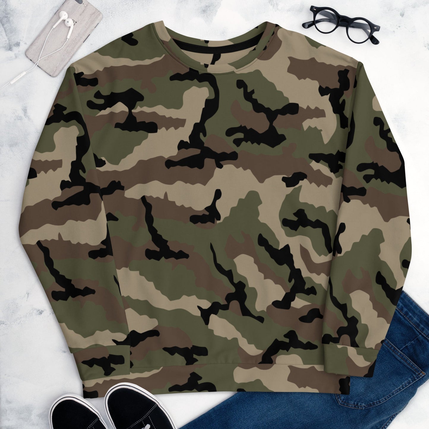French CCE Woodland CAMO Unisex Sweatshirt - Sweatshirts