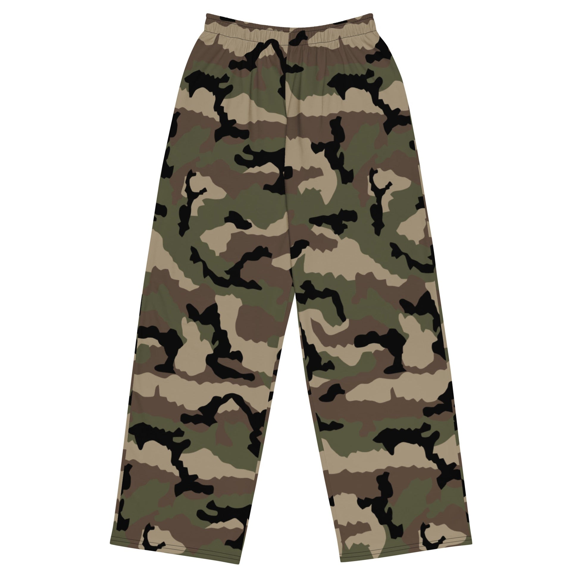 French CCE Woodland CAMO unisex wide-leg pants - 2XS - Wide-leg Pants