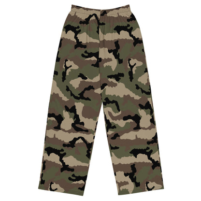 French CCE Woodland CAMO unisex wide-leg pants - 2XS - Wide-leg Pants