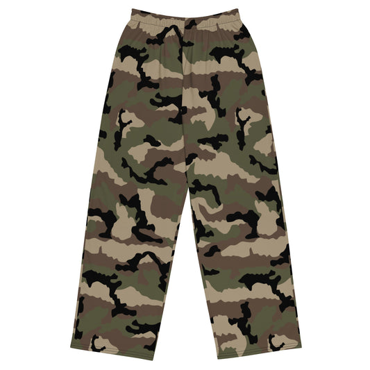 French CCE Woodland CAMO unisex wide-leg pants - 2XS - Wide-leg Pants