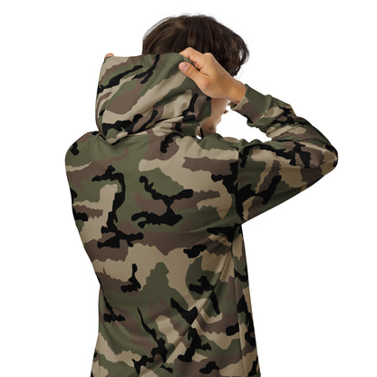 French CCE Woodland CAMO Unisex zip hoodie Zip Hoodies