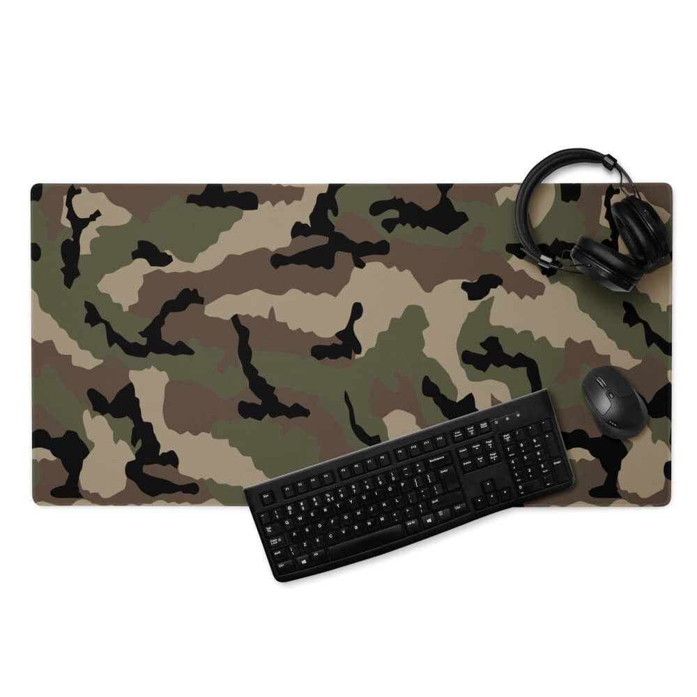 French Central Europe (CE) CAMO Gaming mouse pad - 36″×18″