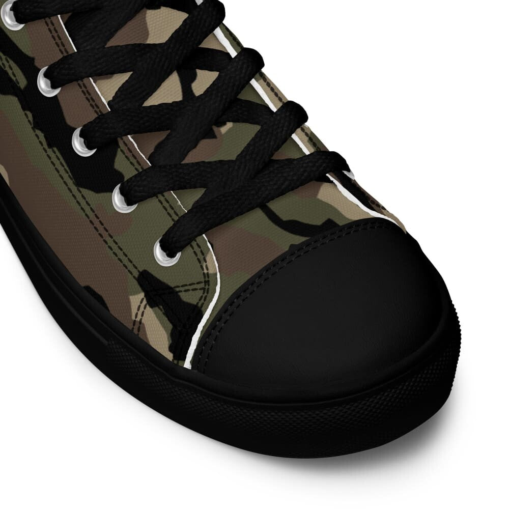 French Central Europe (CE) CAMO Men’s high top canvas shoes