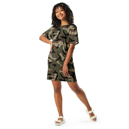 French Central Europe (CE) CAMO T-shirt dress