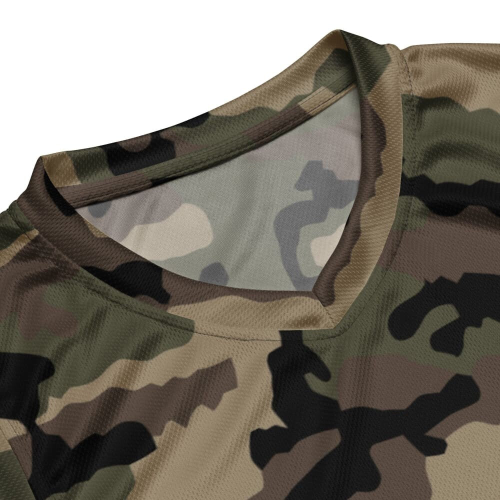 French Central Europe (CE) CAMO unisex basketball jersey