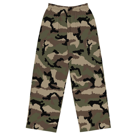 French Central Europe (CE) CAMO unisex wide-leg pants - 2XS