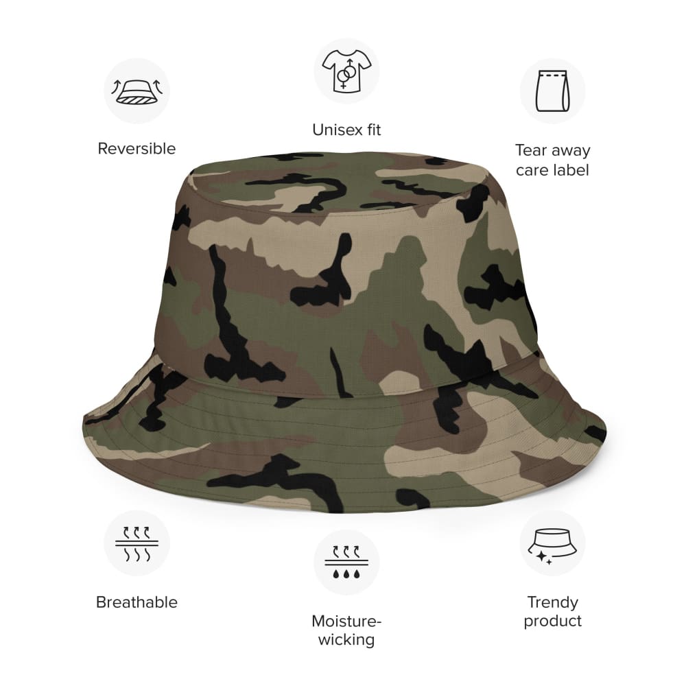 French Central Europe (CE) CAMO Reversible bucket hat