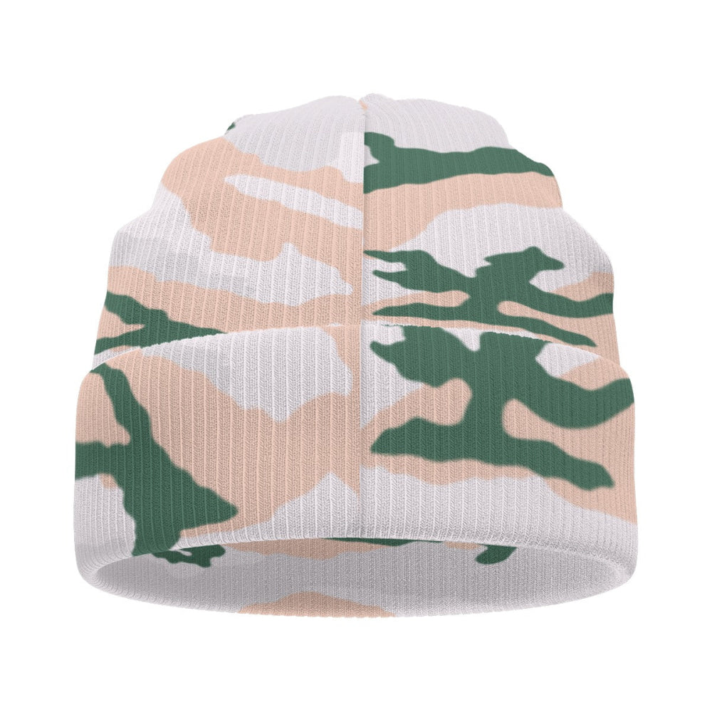 French Chasseur Alpins Tundra CAMO Knitted Beanie - U / White