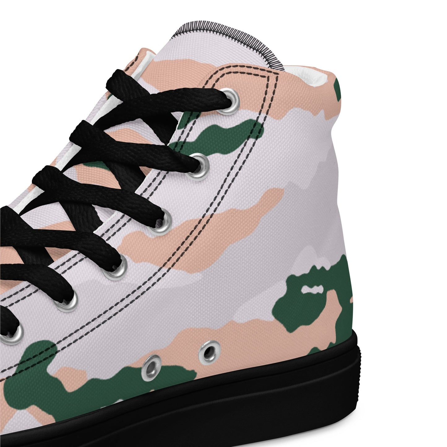 French Chasseur Alpins Tundra CAMO Mens high top canvas shoes - High Top Canvas Shoes