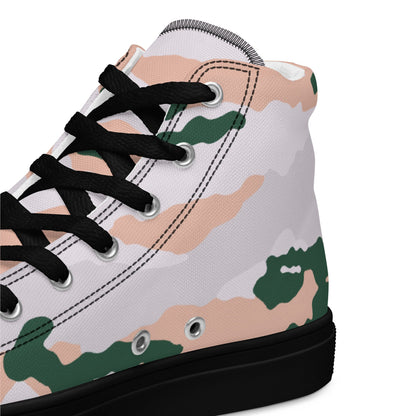 French Chasseur Alpins Tundra CAMO Mens high top canvas shoes - High Top Canvas Shoes