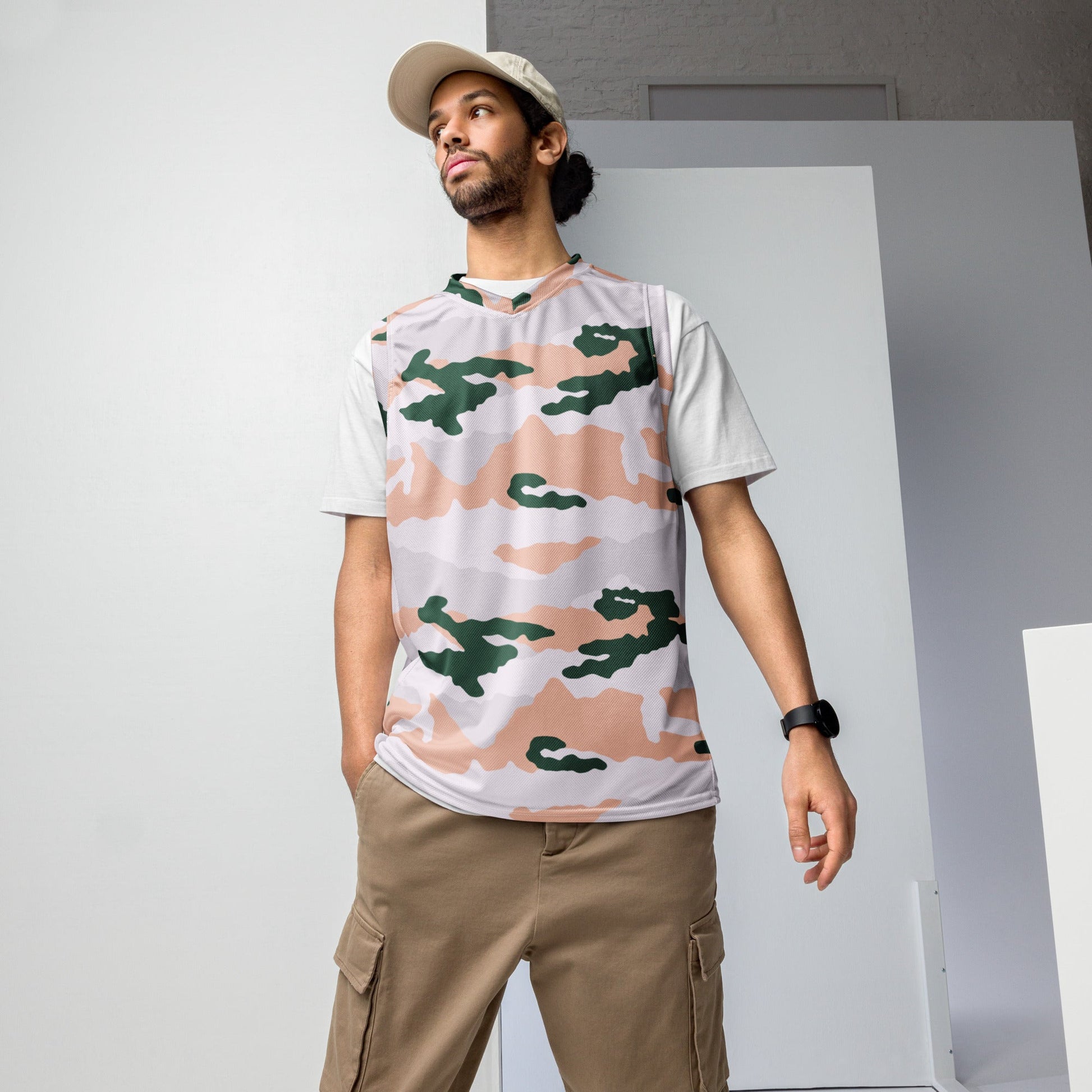 French Chasseur Alpins Tundra CAMO unisex basketball jersey - 2XS - Basketball Jerseys