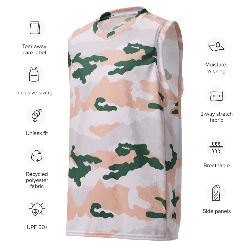 French Chasseur Alpins Tundra CAMO unisex basketball jersey